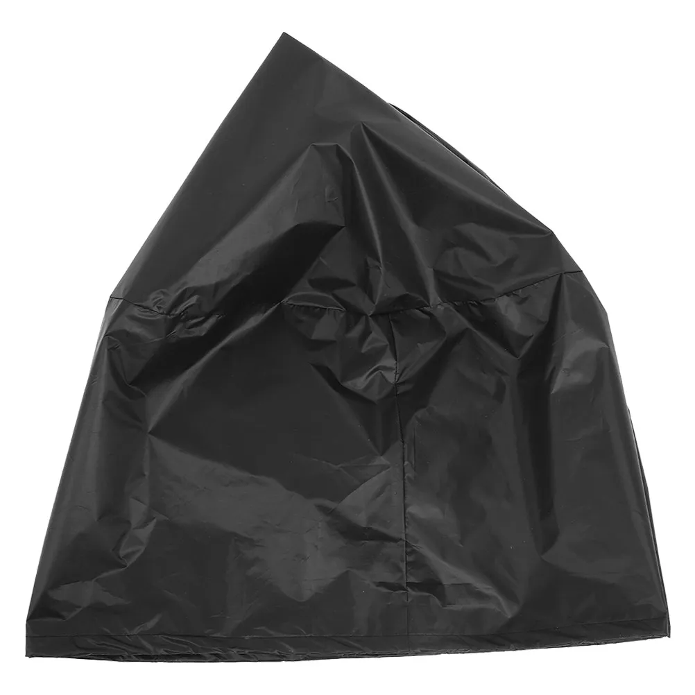 210D Waterproof Round Grill Cover Heavy Duty Snug Fit Dustproof Rain Guard for Camping Bbq Pit Kettle Smoker Outdoor Grill