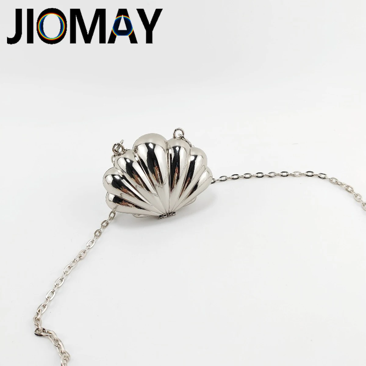 JIOMAY Exquisite Shell Purse Lightweight Mini Bag Luxury Bag 2024 Metal Chain Small Purse Fashion Crossbody Purses for Women