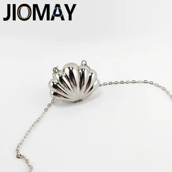 JIOMAY Exquisite Shell Purse Lightweight Mini Bag Luxury Bag 2024 Metal Chain Small Purse Fashion Crossbody Purses for Women