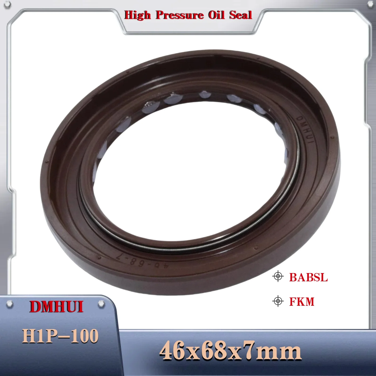 For Sauer Danfoss H1P-100 Hydraulic pumps Shaft oil seal 46x68x7 mm BABSL/FKM Motor Rotary Shaft Seal 46X68X7