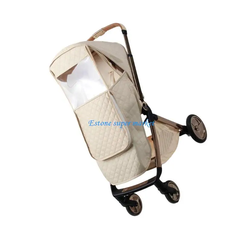 090B Tear Resistant Universal Baby Strollers Rain Shielding Weather Small Strollers Wind Protector for Parents