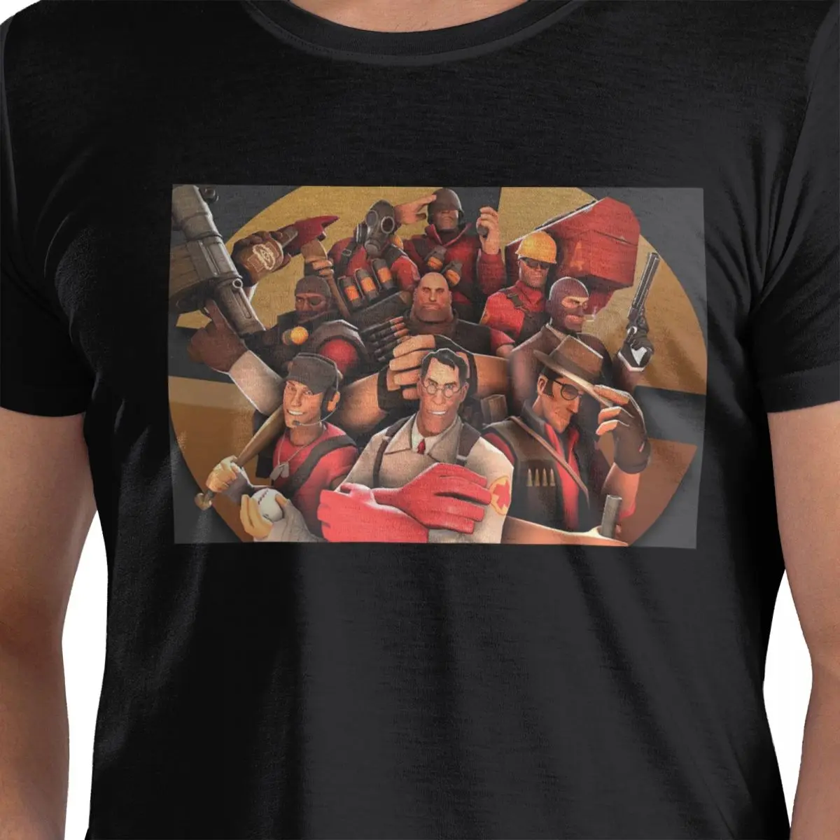 

Team Fortress 2 Poster Art T-Shirt for Men Cotton Oversized T Shirts Men's Tees Short O-Neck Summer Clothes Tops S-6XL
