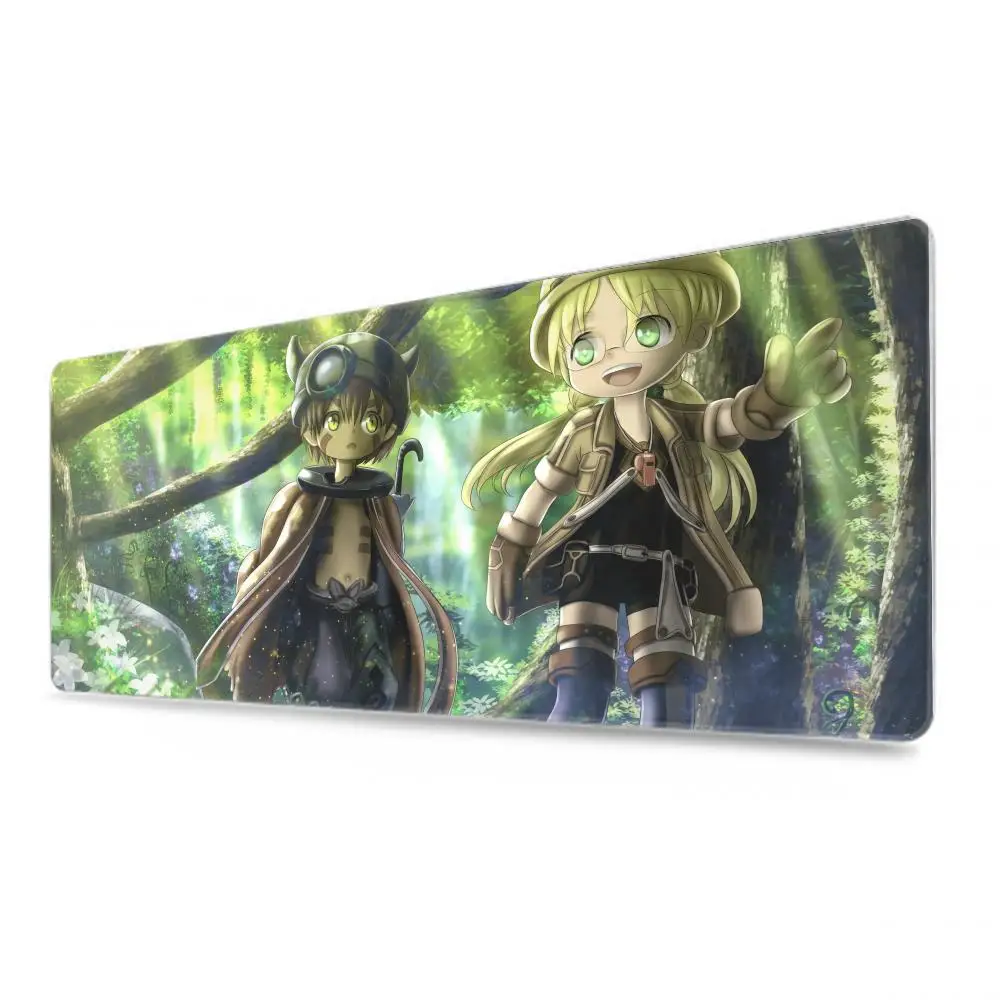 Imagem -06 - Teclado Mousepad para pc Gamer Desk Mat Office Carpet Home Table Pad Made in Abyss 1200x600 mm