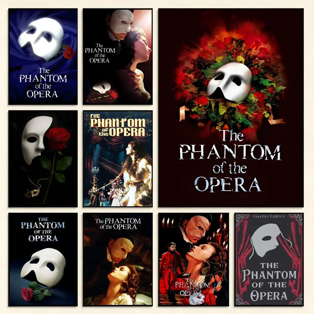 Gothic Musical Movie T-The Phantom Of The Opera Poster Series Print Unframed Aesthetic Wall Decor Gift Living Room Bedroom