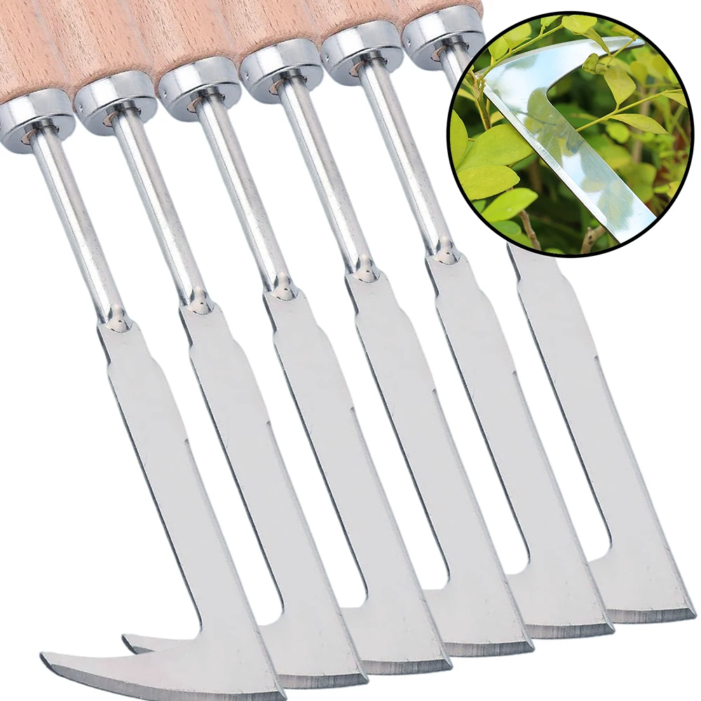 

Steel Gap Weeding Tool Wooden Handle Crevice Crack Weeder Garden Yard Moss Soil Loosening Manual Mower Side-Walk Puller Spatula