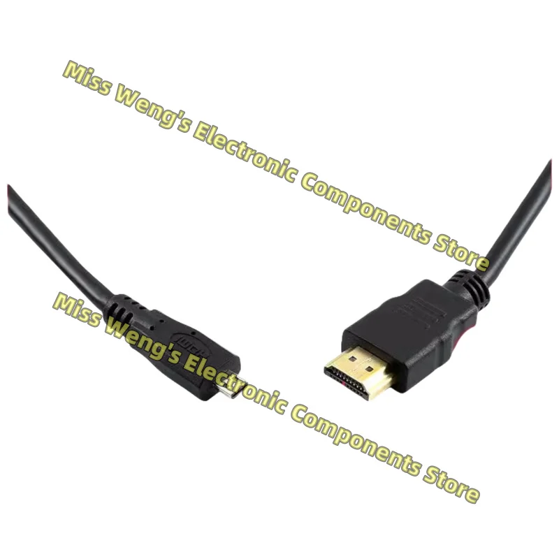 Raspberry Pi 4th generation B-type adapter cable for high-definition video connection HDMI to Micro HDMI Cable 1M