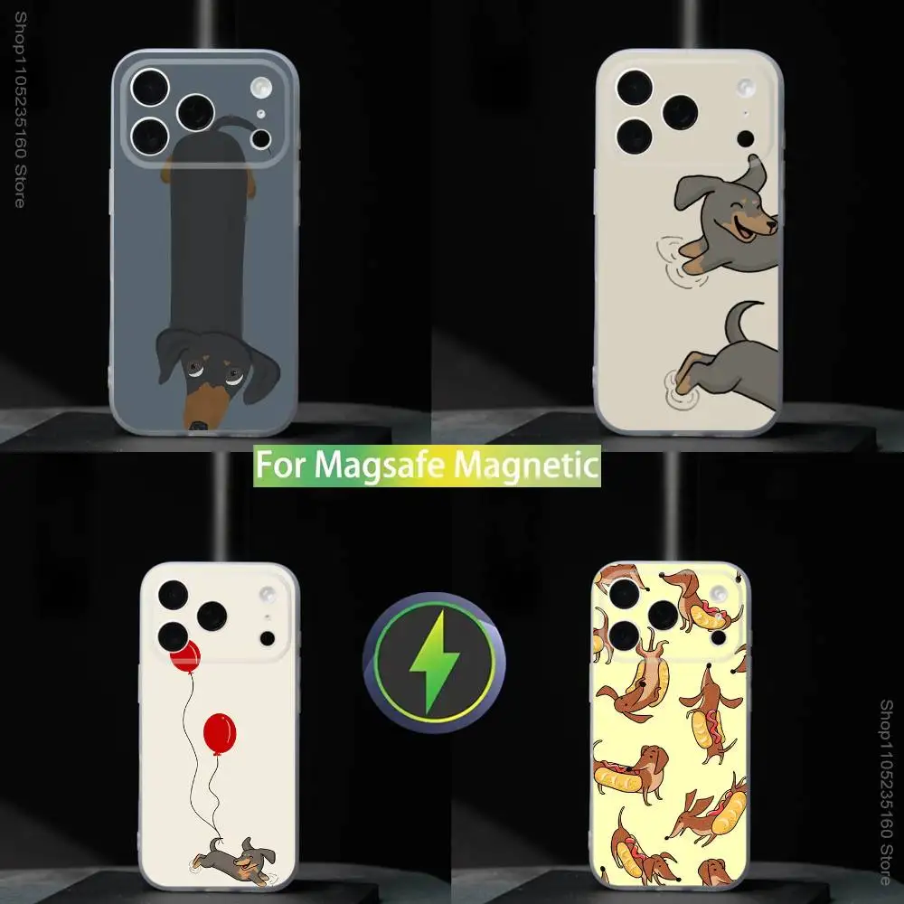 

D-Dachshund Sausage Dog Phone Case For iPhone 17,16,15,14,13,12,11,Pro,Max,Plus,Mini,SE4,E For Magsafe Wireless