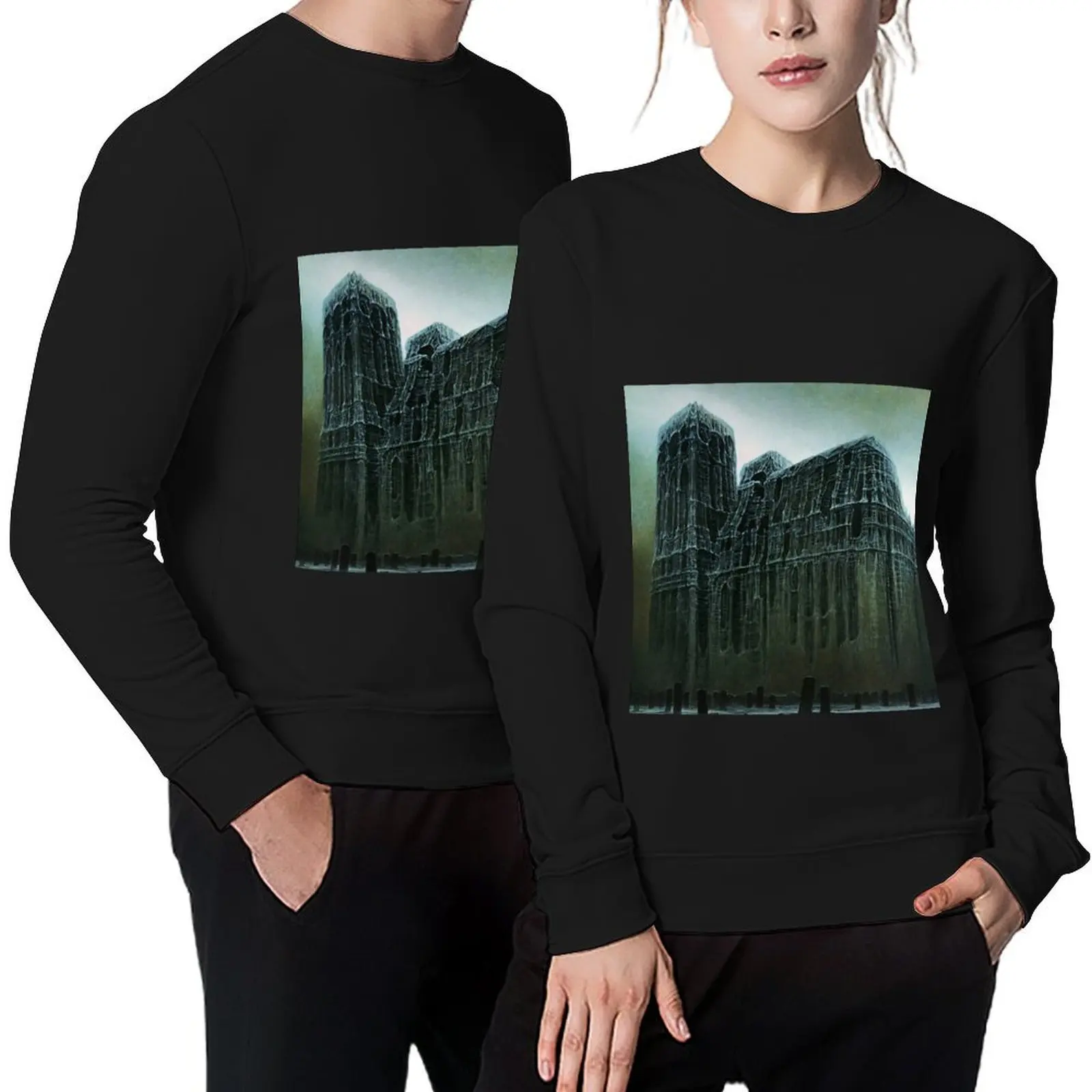 

Untitled, by Zdzisaw Beksiński Pullover mens clothing aesthetic clothing korean clothes sweatshirt for men