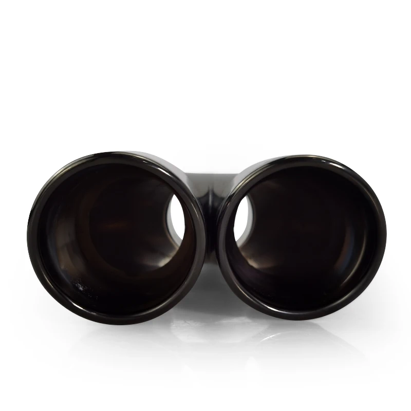1 Pair Factory Export M Style Black Chrom stainless Steel Exhaust Dual Pipes for Car Bmw Modify Muffler Tail Tips view 5