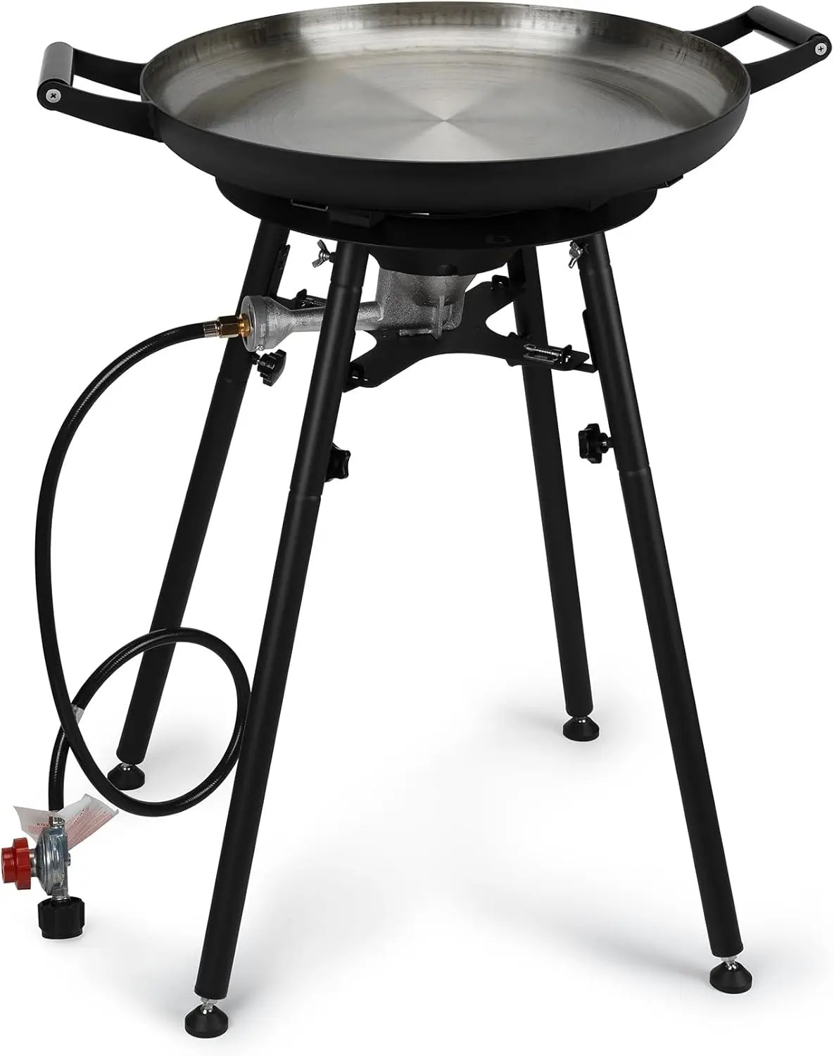 

Onlyfire UPGRADED Paella Burner and Stand Set with 21 Inch Frying Pan and Reinforced Legs, GS300 Outdoor Cooking System Portable