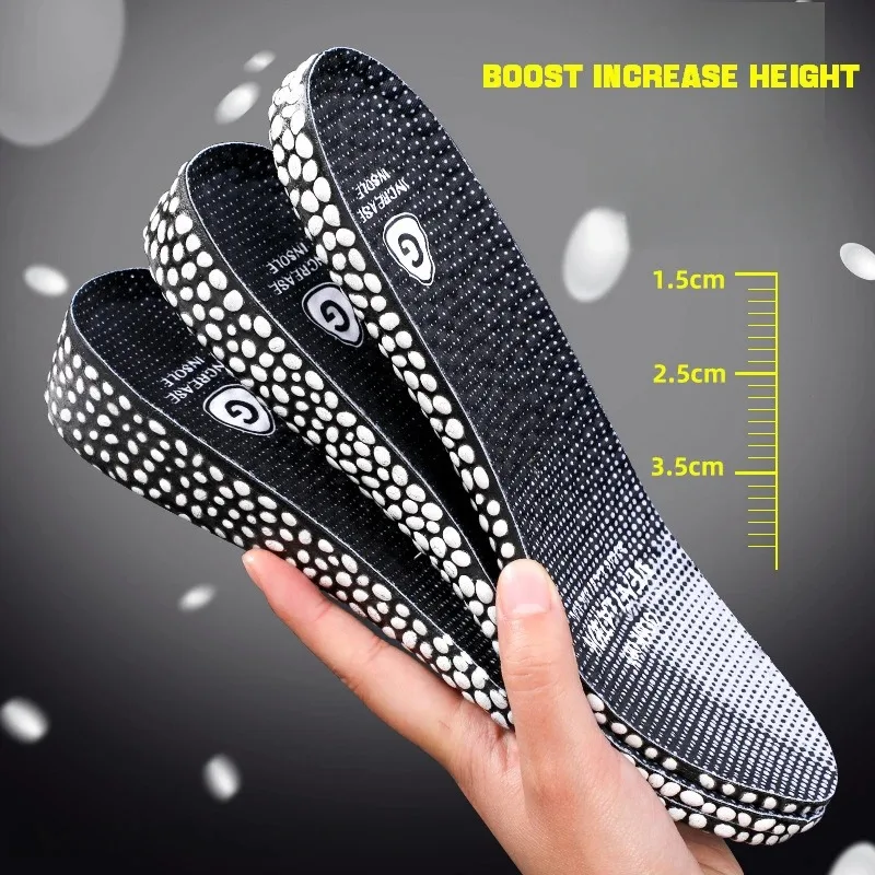 

Soft sole increase insole Men's and women's sports shoes Breathable sweat absorbing and odor resistant insoles Elastic insoles