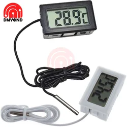 FY-10 3M Mini Digital LCD Display Embedded with Probe Fridge Freezer Thermometer Sensor Thermometer Thermograph For Aquarium