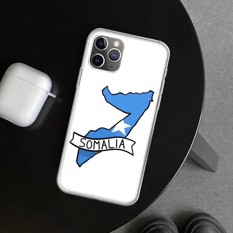 Somali Somalia National Flag Phone Case Cover for iPhone 11 12 13 14 15 16 Pro Max Apple X XS XR 7 Plus 8 + Art Customized Funda