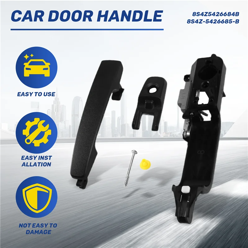 A60E-مقبض الباب الخارجي للسيارة مقبض الباب الخارجي للسيارة مع مقبض الباب الأساسي لفورد #2