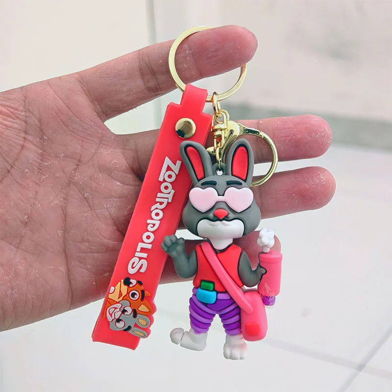 لطيف Zootopia المفاتيح شخصية كرتونية جودي نيك رئيس بوجو كيرينغ معلقة الأزواج حقيبة الديكور مهرجان هدية