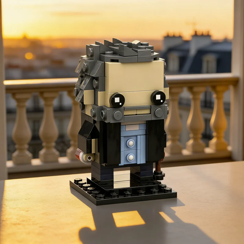 198개 MOC 닥터 그레고리 하우스 MD 브릭헤드 모델 블록 장난감 크리스마스 선물 DIY 아이디어 브릭 교육용 어린이