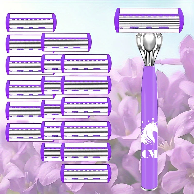 

Razor Classic 6 Layer Safety Razor for Mens Shaving&Womens Hair Removal Shaving Blades Manual Shaver