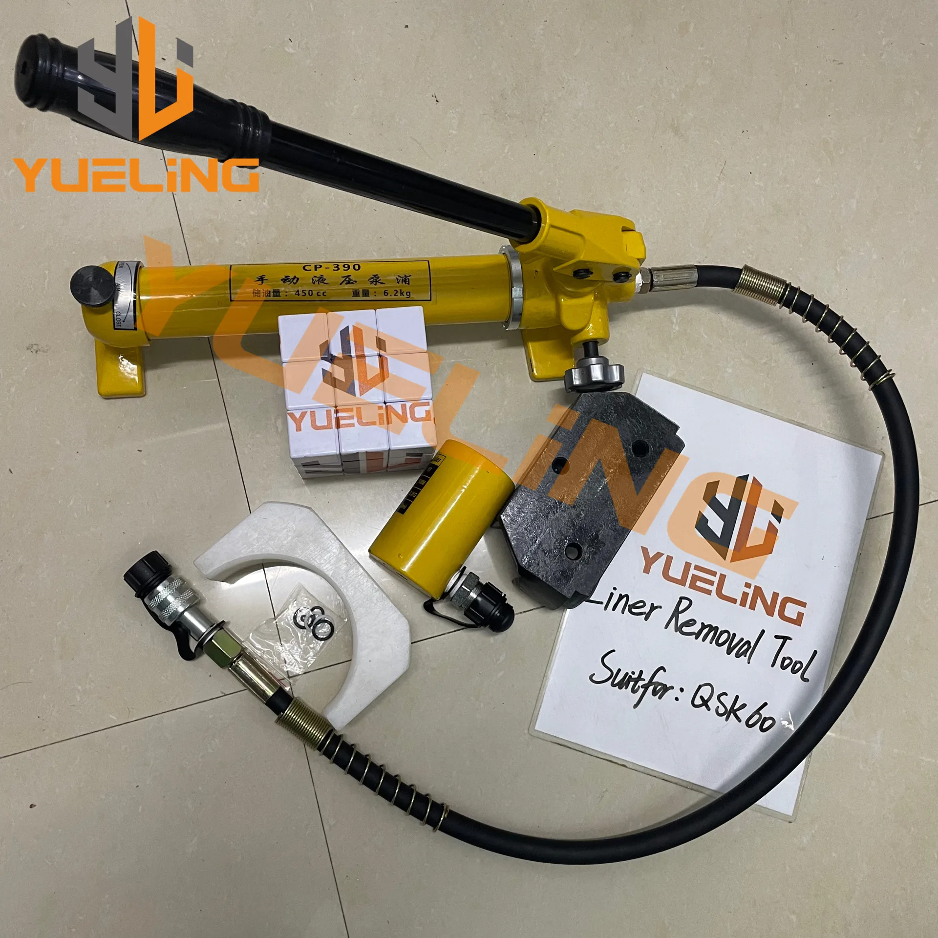 محرك الديزل اسطوانة بطانة مجتذب اسطوانة بطانة أداة إزالة الصواميل الهيدروليكية دعوى ل QSK60