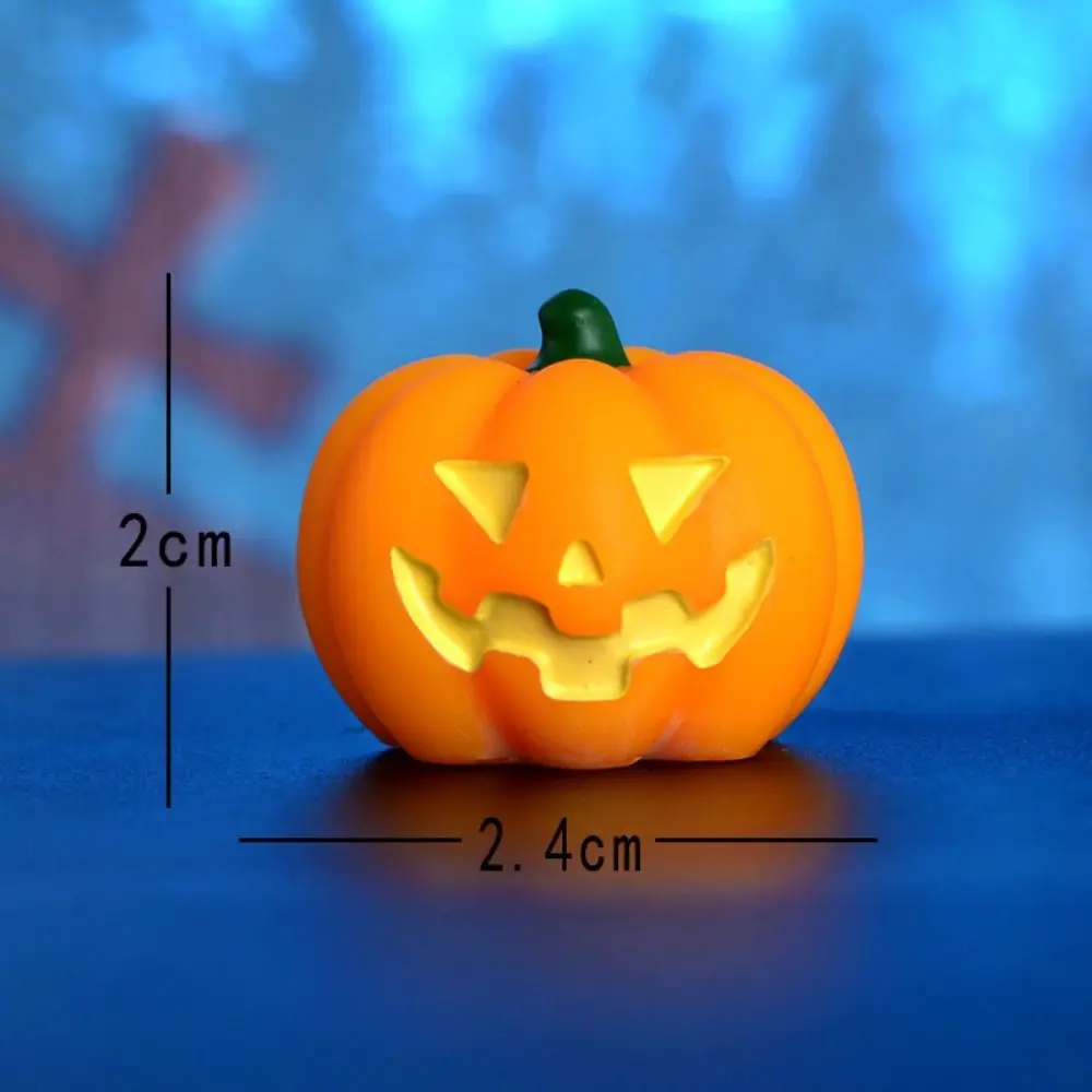 Cute Pumpkin Halloween Resin Craft Resin Decoration DIY Accessories Micro Landscape Horticulture Mini Ornaments Ghost Decoration