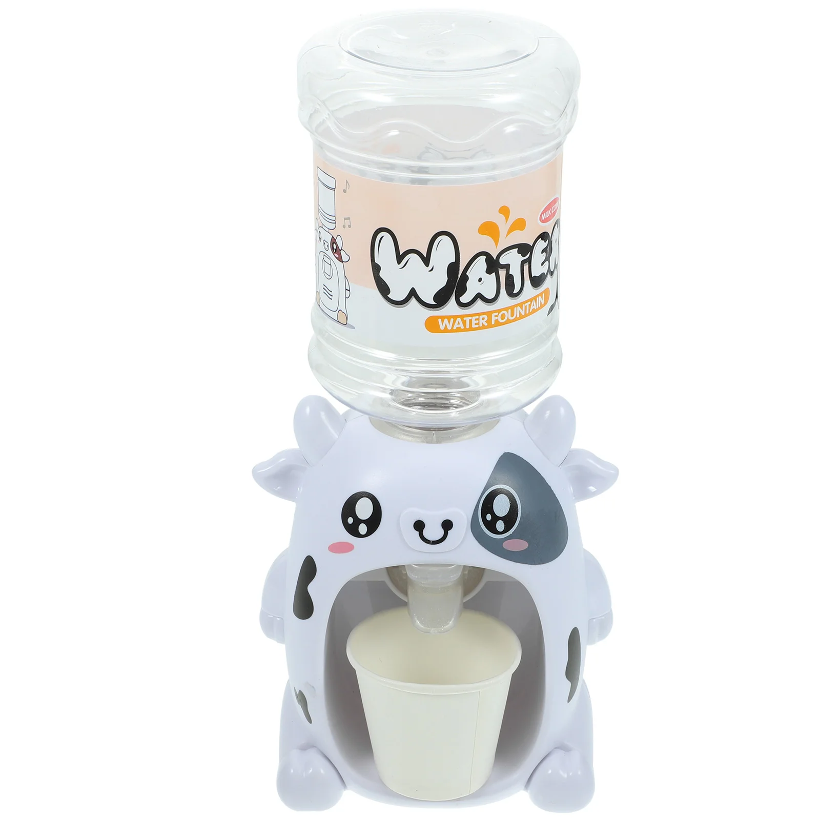 Mini Water Dispenser Kids Gift Drinks Cartoon Children Toys Plastic Fountain Milk Cow