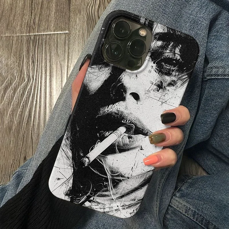 

DMAWMJ cute anime phone case for iphone 16 pro max 15 plus 14 13 11 camera protect shockproof silicone cover for iphone 12 pro