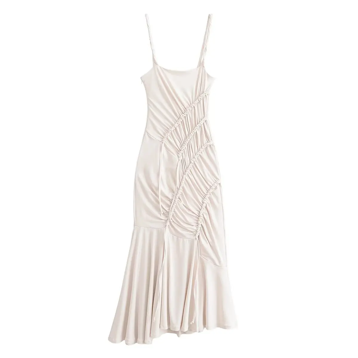 

Withered 2026 New Fashionable Women's Pleated Camisole Long Dress Party Dresses Vestidos Women's Dress