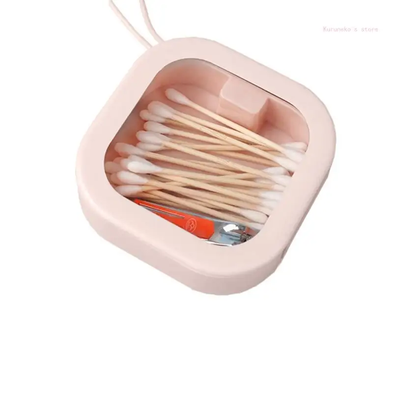 ที่คาดผม ออแกไนเซอร์ แบบพกพา Travel Qtip Holder Hair Accessories Storage Boxs Hair Clips Supplier Cotton Swabs Stackable