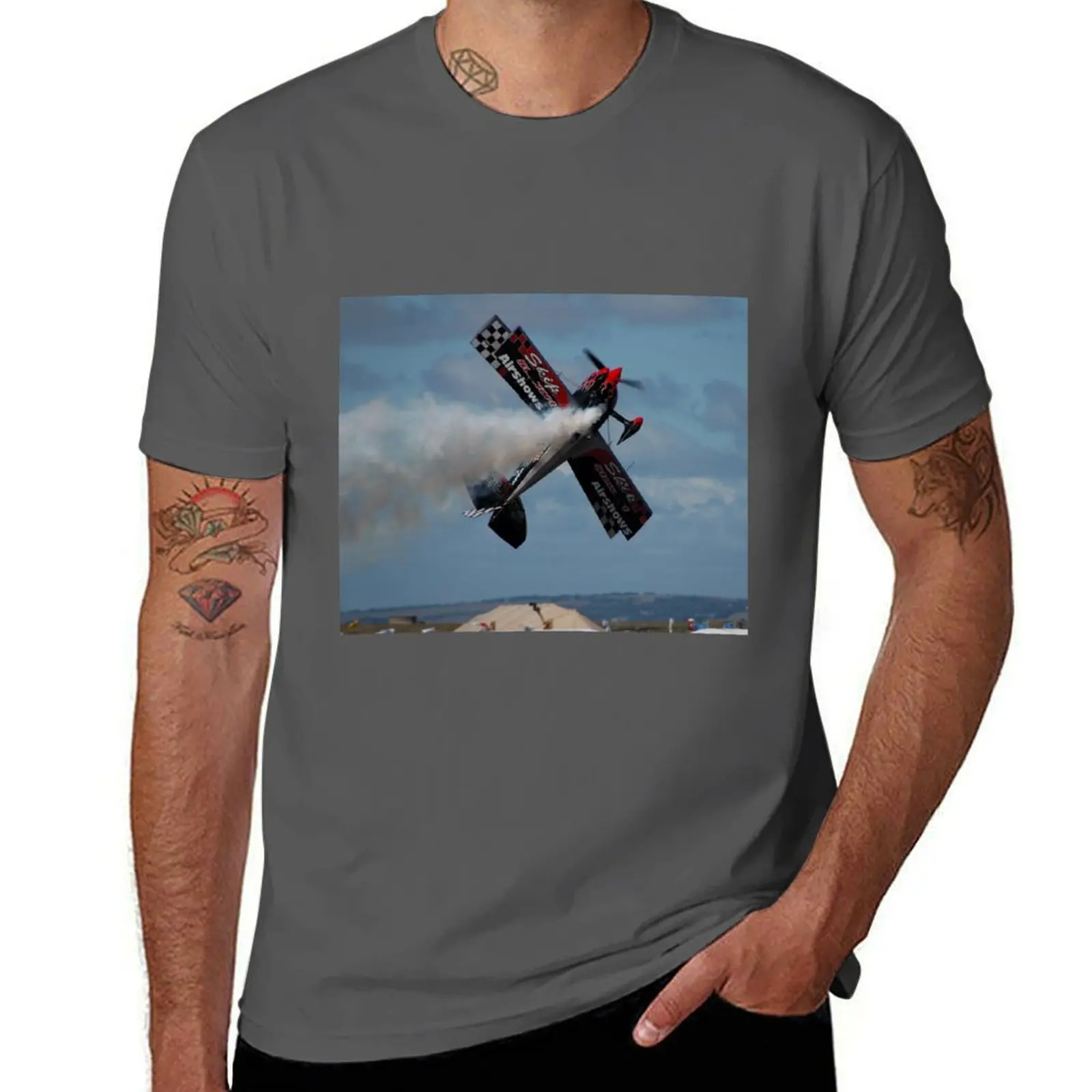 

Skip Stewart Aerobatics,Avalon Airshow,Australia 2015 T-Shirt Plus Size Quick Dry Sports Tee