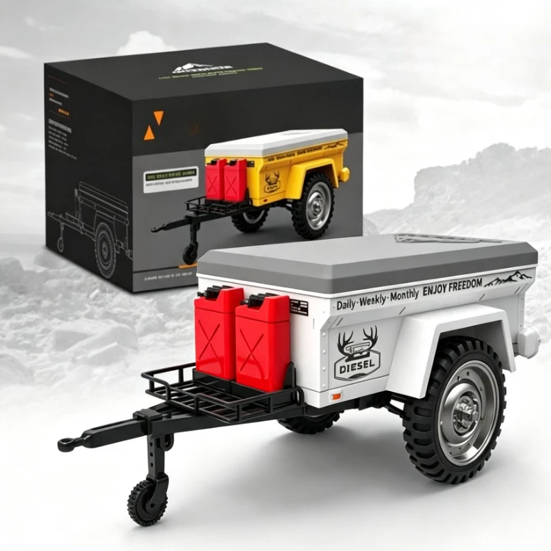 1/16 HG4-53 RC Off-Road Vehicle Accessories Full Scale Simulation Miniature Trailer Model Toy Car Upgrade and Decoration