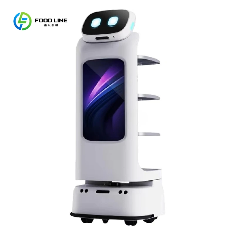 

New Custom Hotel Restaurant Robot Unmanned Meal Delivery|Serving|and Serving Intelligent Restaurant Delivery Robot