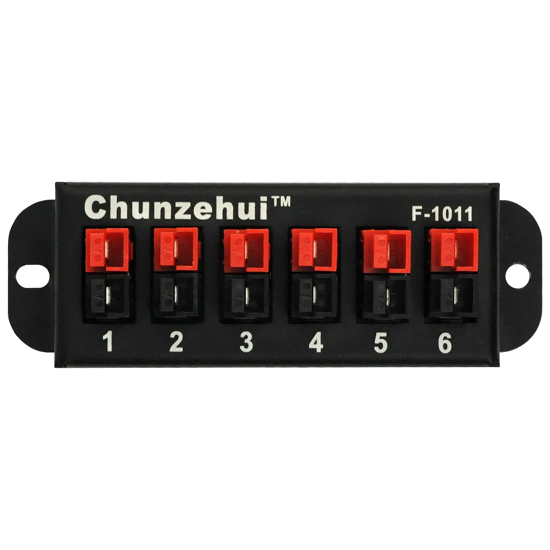 Chunzehui F-1011 6ポジション電力分配ブロックモジュール (15/30/45a anderson powerpoleコネクタ用)。