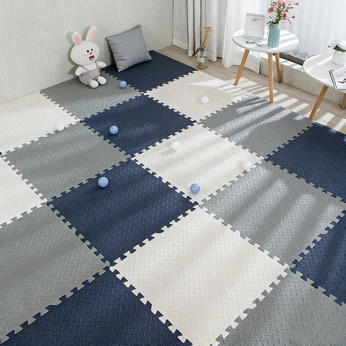 8pcs Foam Baby Play Mat Puzzle Mat Kids Interlocking Exercise Tiles Rugs Puzzle Floor Tiles Toy Carpet Soft Carpet 30*30*1cm