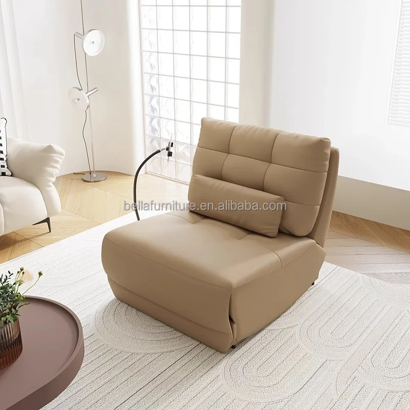 Bella Foshan Power Electric Single Leather Seat Recliner Sofa Popularly Recommended