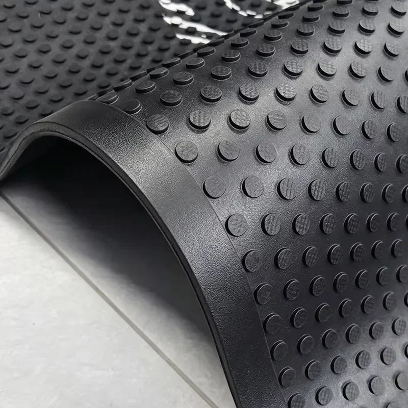 Natural Rubber Weather-Resistant Non-Slip 3D Dot Printed Door Mat for Commercial Entrance