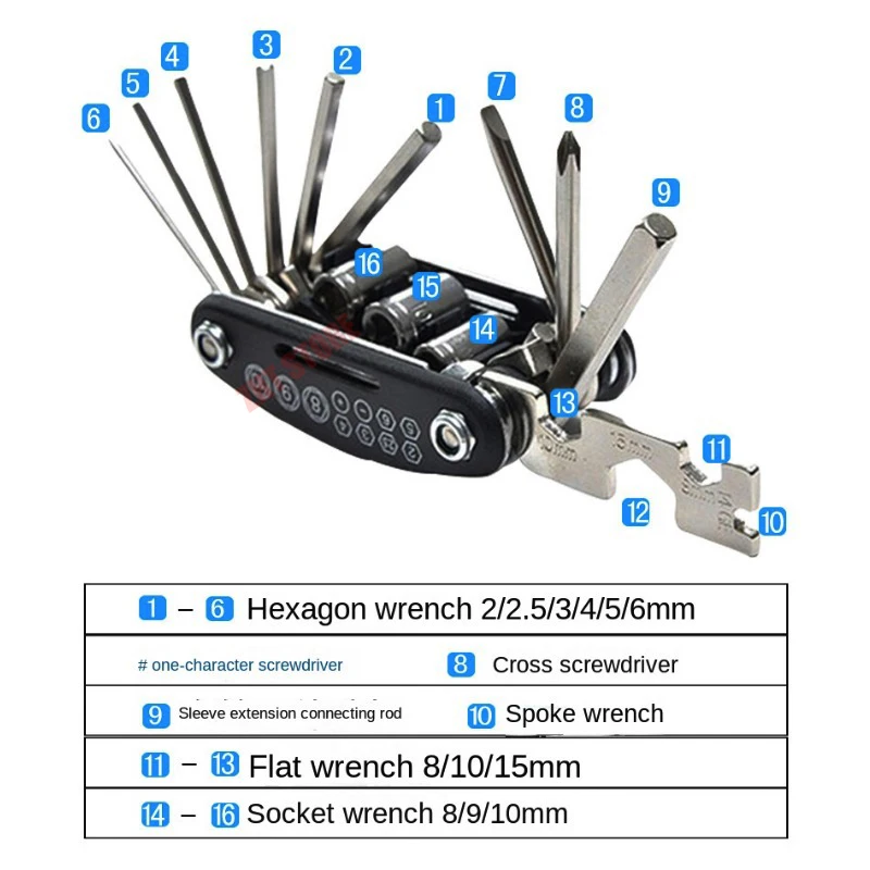 For BMW GS 2024 New Motorcycle CNC Tool Repair Screwdriver Set