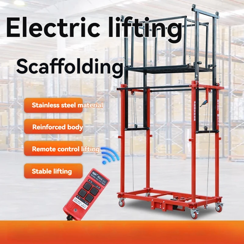 Electric Scaffolding Lift, Mobile Remote Control Automatic Lifting Platform, Indoor And Outdoor Decoration Portable Lifting Plat