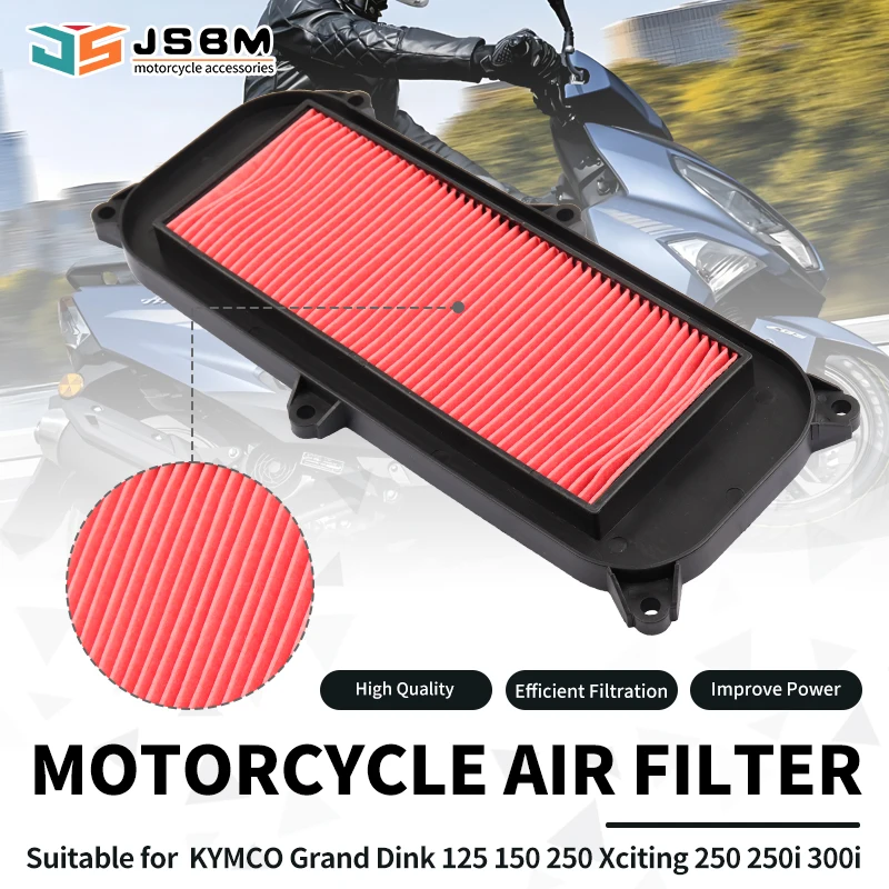 

JSBM Motorcycle Accessories Air Filter For KYMCO Grand Dink 125 150 250 2001 2002 2003 2004 2005 -2011 Xciting 250 250i 300i