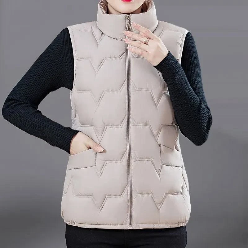 Women's Warm Vests Ultra Light Down Vest Jackets Women Two Ways Waistcoat Portable Warm Sleeveless Winter Liner New Outerwear