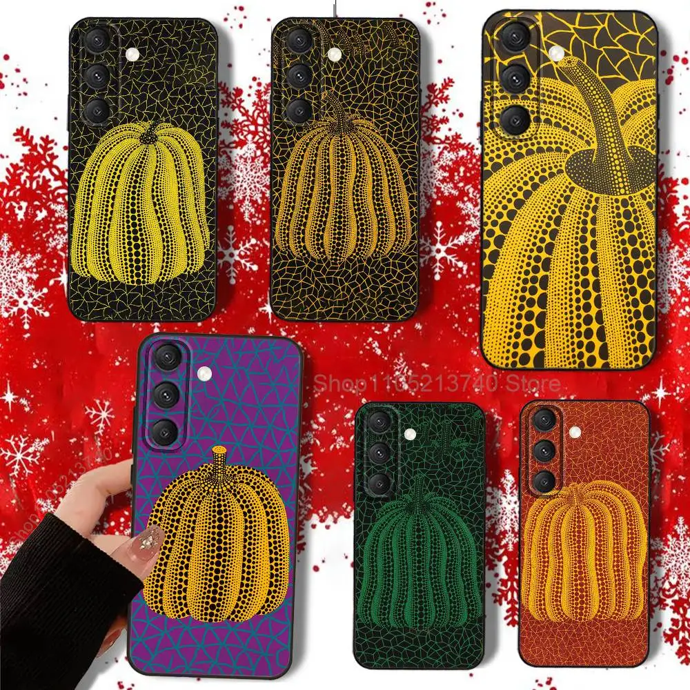 Funda de teléfono Y-Yayoi P-Pumpkin K-KusamaS para Samsung S22,S24,S20,S25,S23,S30,S21,Ultra,Plus,Fe,5G,Lite tacto perfecto