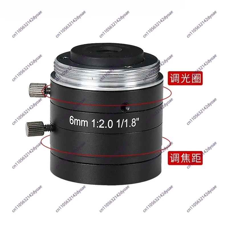 Low Distortion C Interface 4mm 6mm 8mm 35mm Manual Aperture Fixed Focus Wide Angle Lens Industrial Camera FA1/1.8 