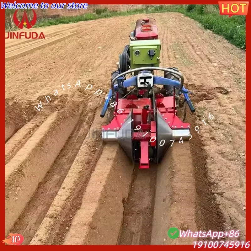 2026Hot Hot Sale Strawberry Ditching Ridger Machines Before Planting Ditch Gutter Making for Seeds Walking Tractor Use