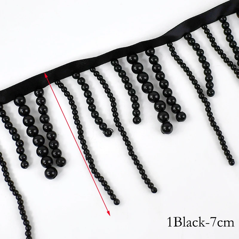 Beaded Tassel Fringe Trim for Curtains & Clothes
