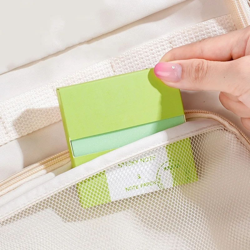 100 feuilles de couleurs nacrées posités bloc-Notes autocollants papier autocollants posté cahier mémo bloc-Notes autocollant de Message extractible