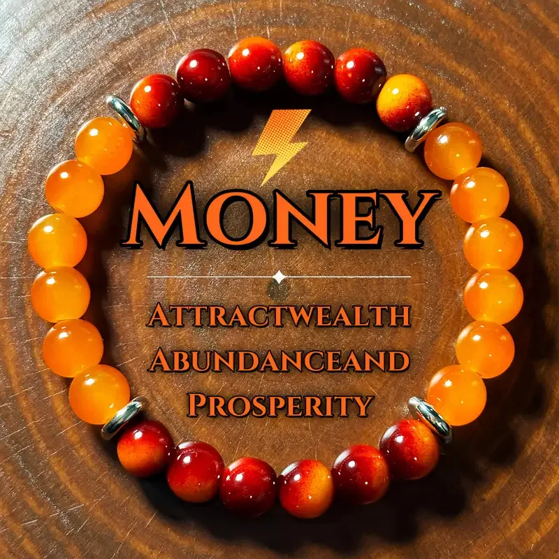 1/2/3 Pcs Trendy Natural Stone Beaded Bracelet for Men & Women Sport Fitness Wealth Money Attraction Adjustable Bead Bracelets