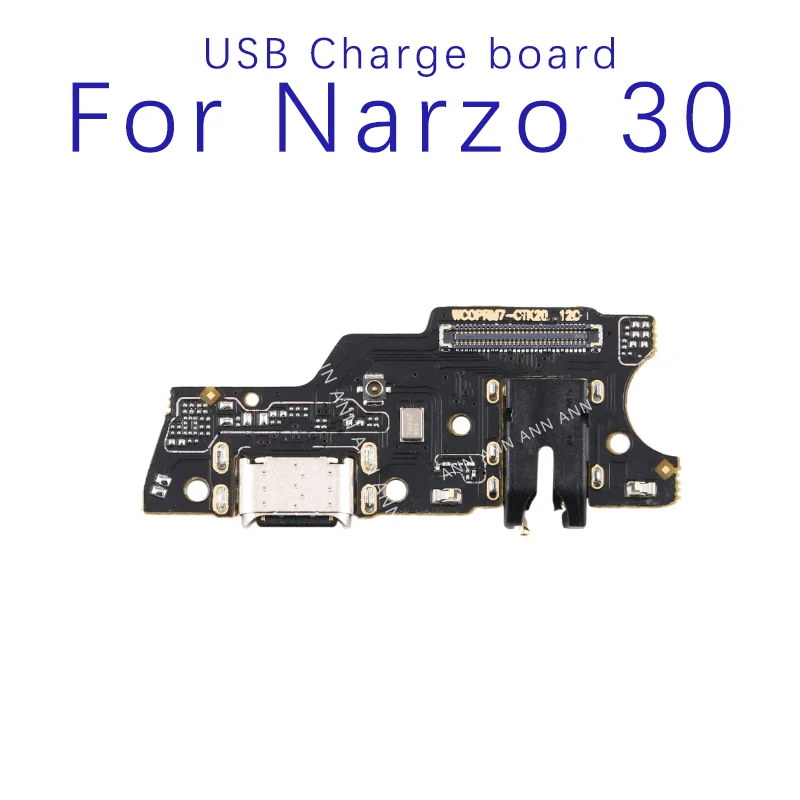 USB Charge Dock Port Socket Jack Plug Connector Flex Cable For OPPO Realme GT Neo 2 3 Master Narzo 30 Charging Board Module