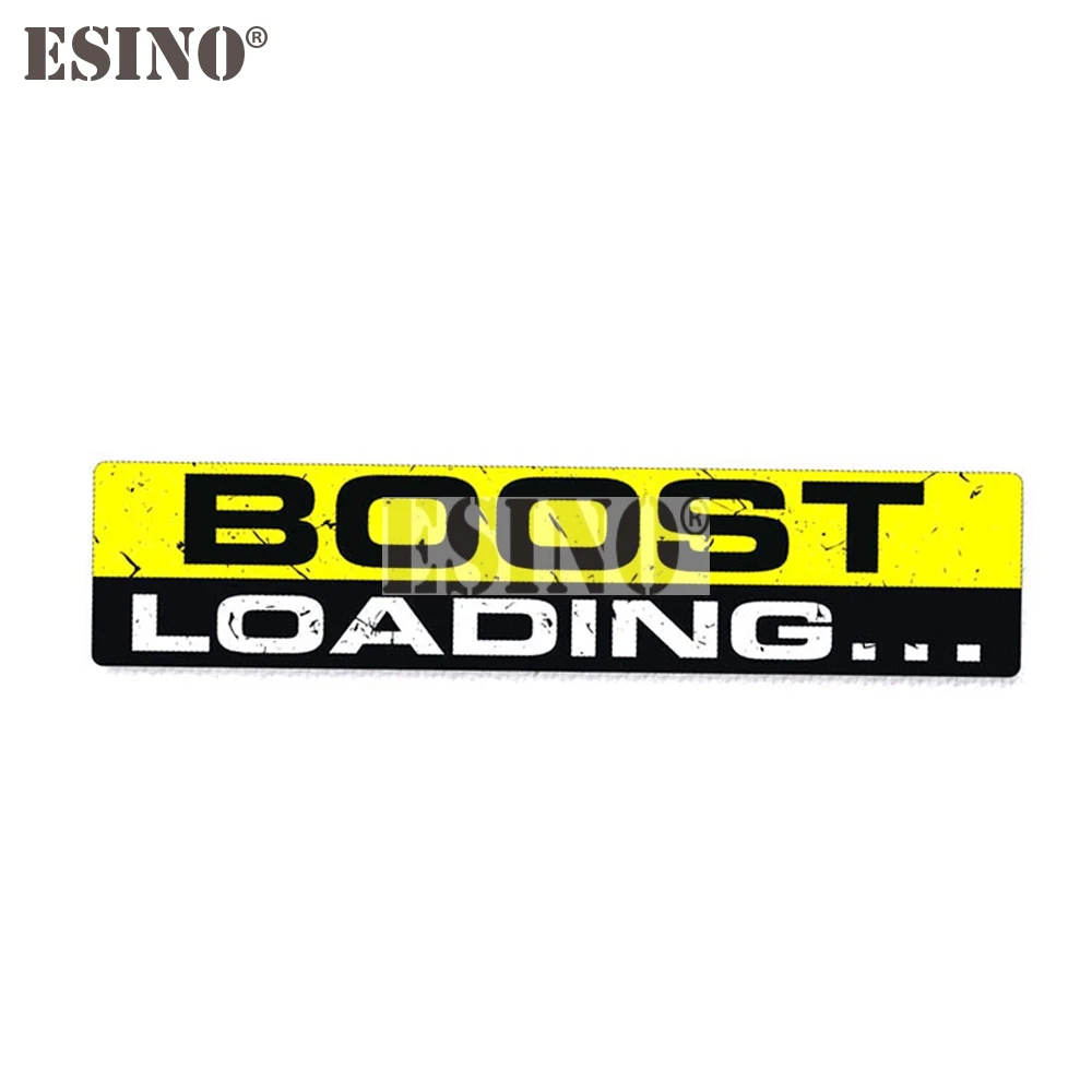 BOOST LOADING Funny Car Sticker JDM Turbo Tuning Auto Bumper Window PVC Waterproof Decal Motorcycle Accessories 15x3cm