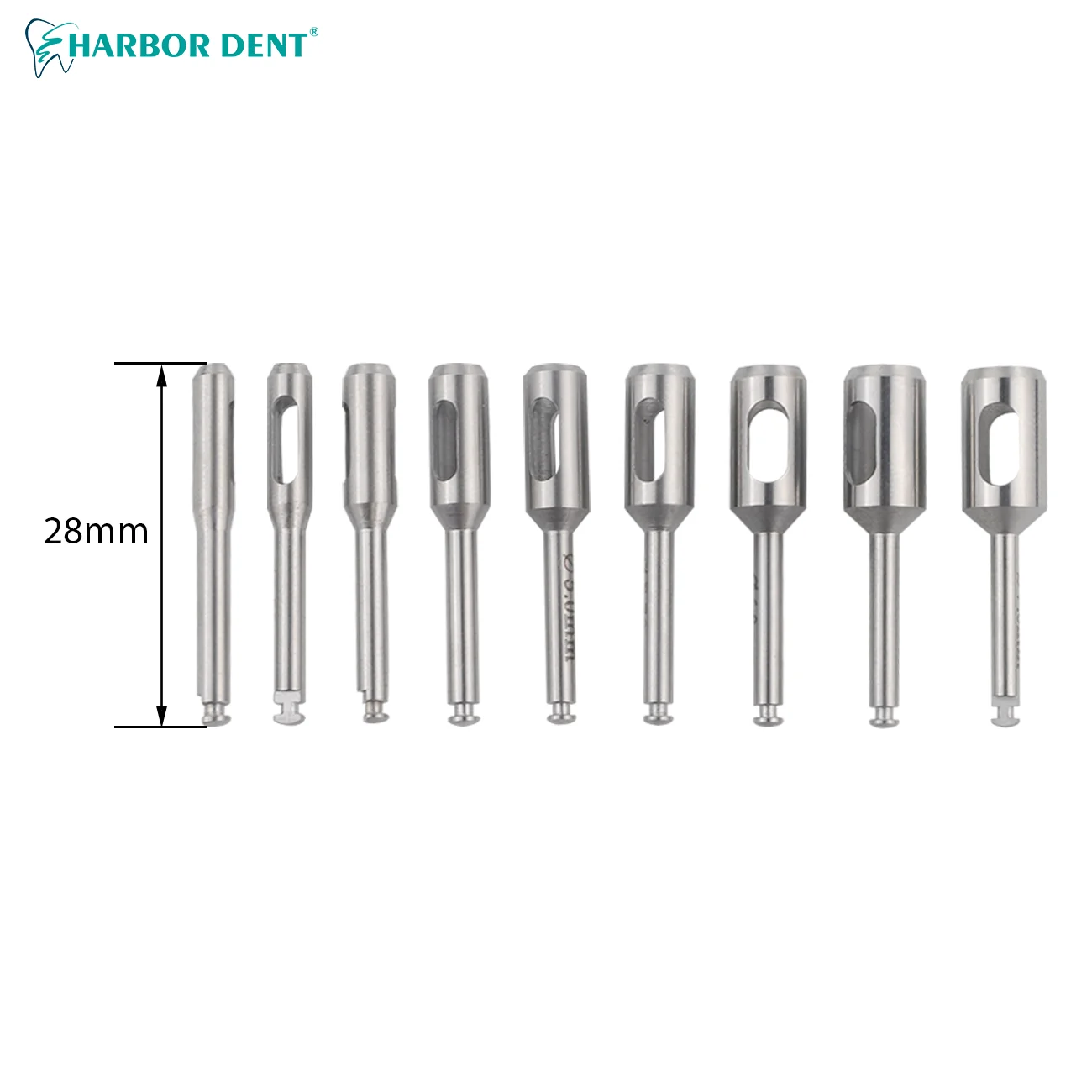 Dental Implant Terphine Bur Tissue Punch Stainless Steel Planting Tools for Low Speed Handpiece