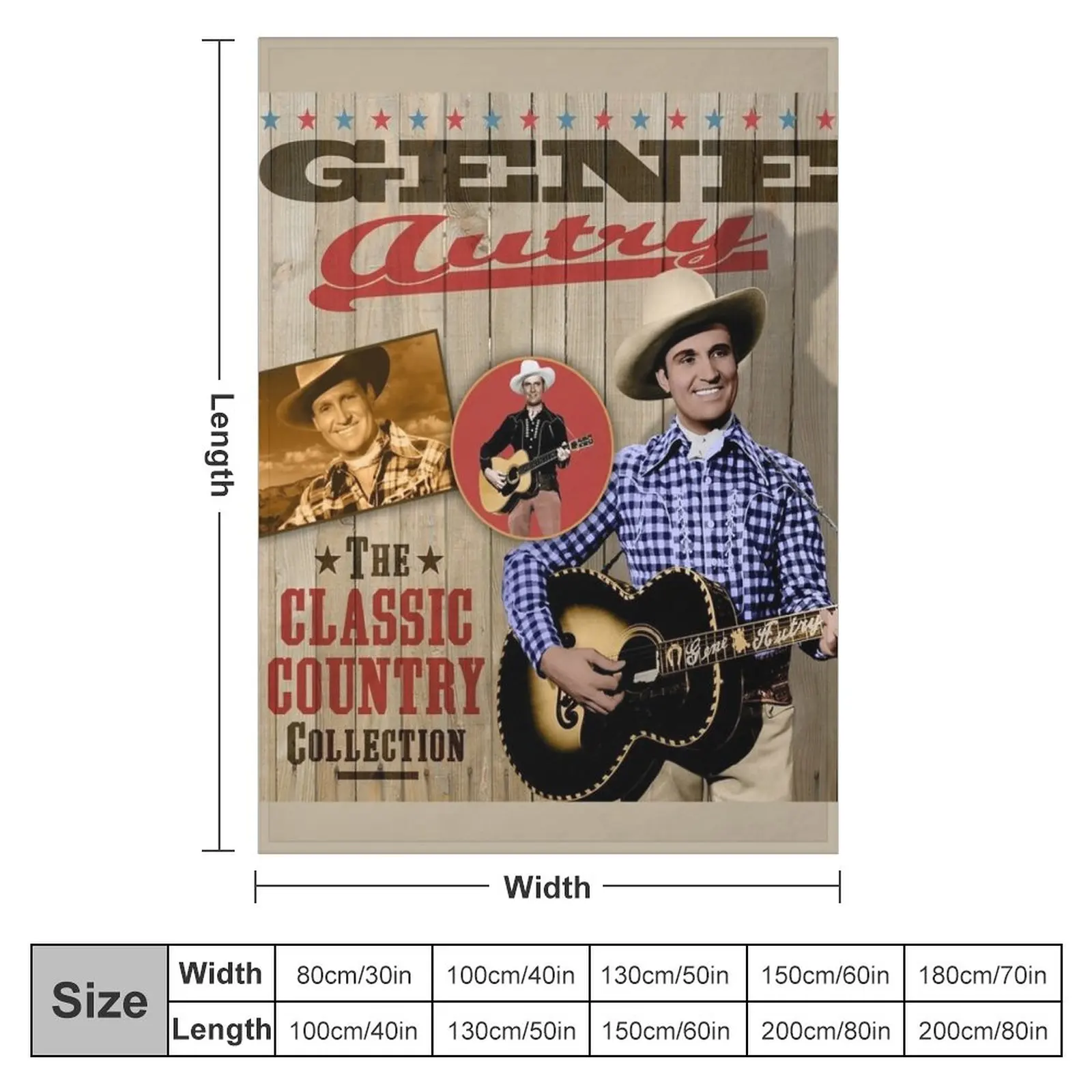 Gene Autry - The Classic Country Collection Throw Blanket Bed linens Designer Blankets