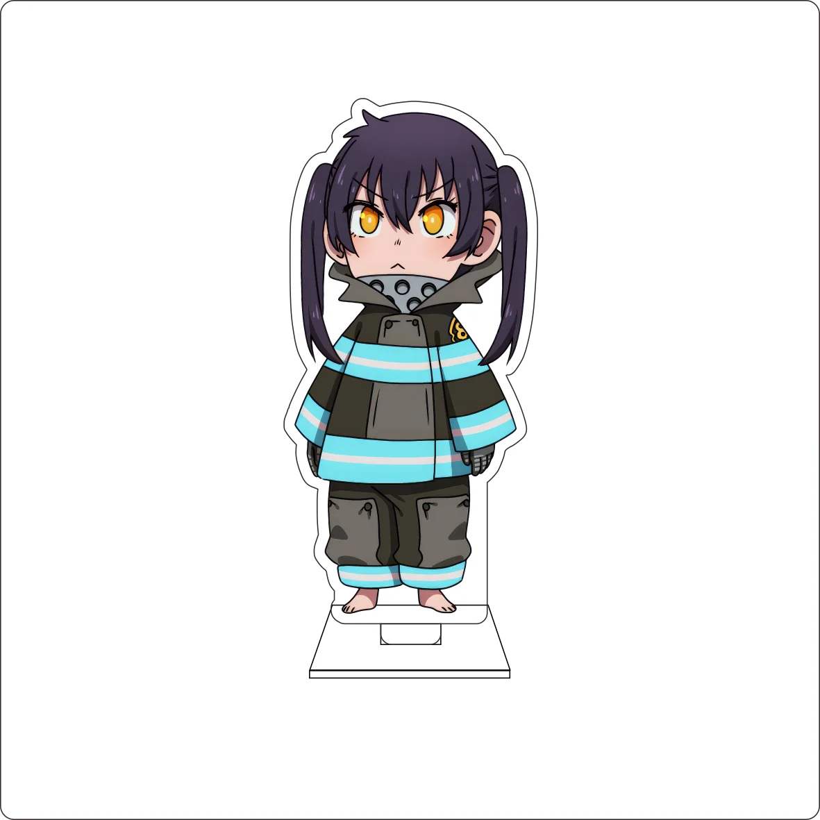 10CM Anime ‌Fire Force Cosplay Cute Acrylic Figure Stand Plate Maki Oze Shinra Kusakabe Ornaments Gifts view 4