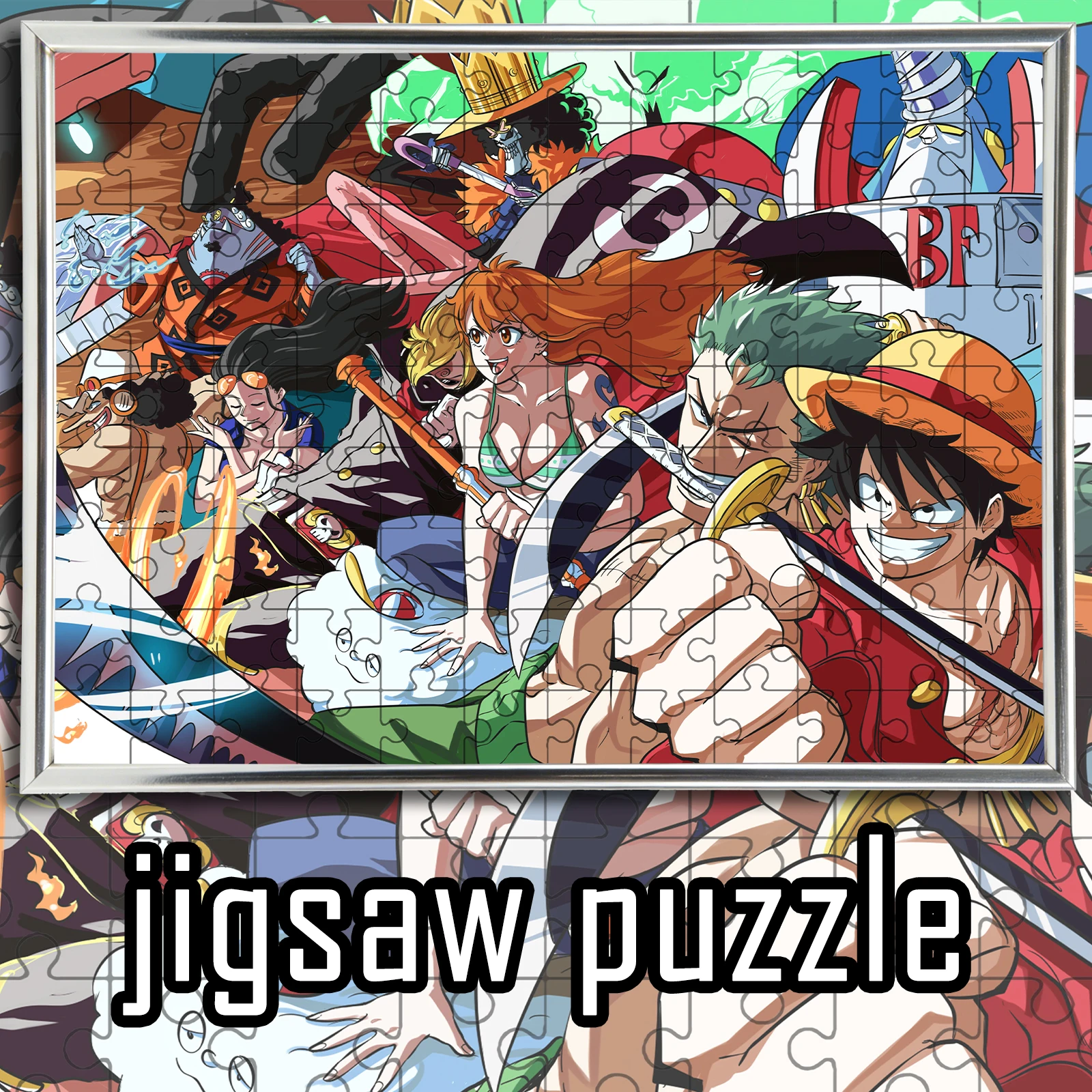 

ONE PIECE theme Jigsaw 108/200/300/500/1000pcs wooden floor game puzzle,home decoration,gift
